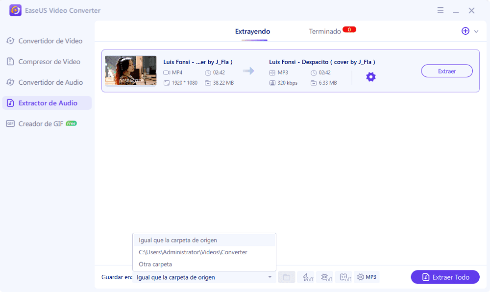 convertir video a MP3