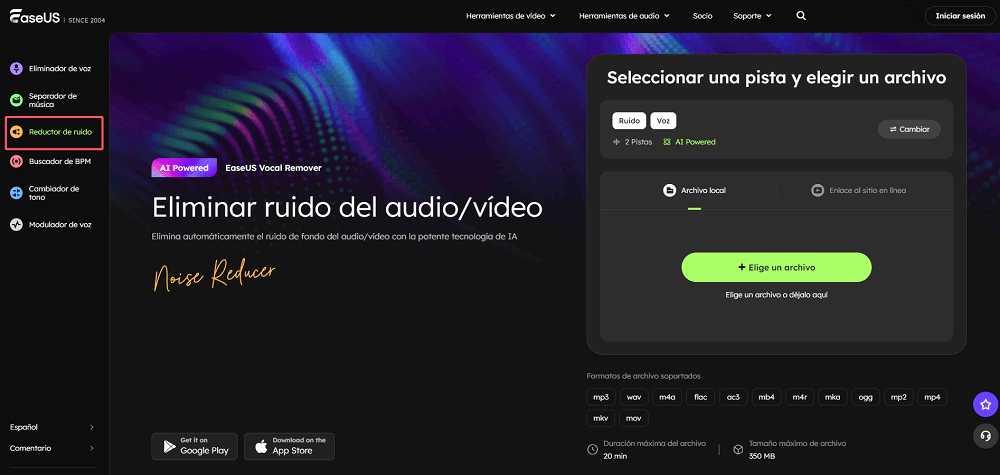 Encuentra un Reductor de Ruido