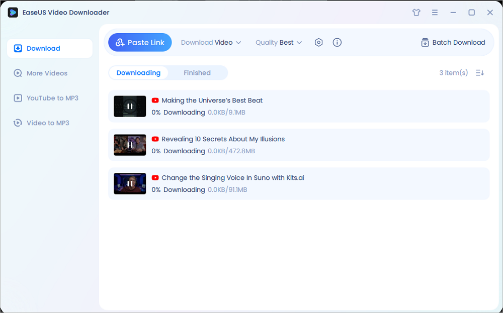 download multiple videos